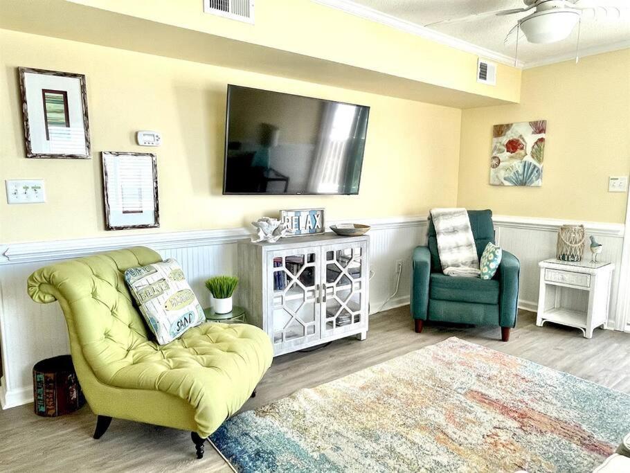 *2Br Oceanfront Retreat*King Ensuite*Pool*Nmb Cherry Grove*Pc4 Myrtle Beach Luaran gambar